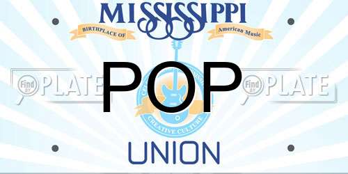 POP Mississippi License Plate