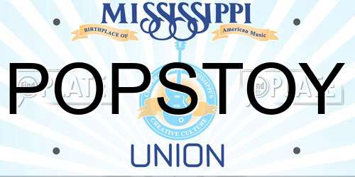POPSTOY Mississippi License Plate