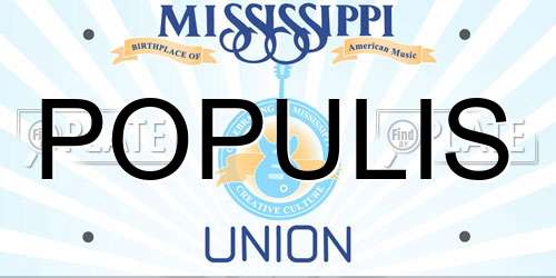 POPULIS Mississippi License Plate