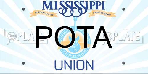 POTA Mississippi License Plate