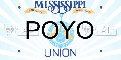 POYO Mississippi License Plate