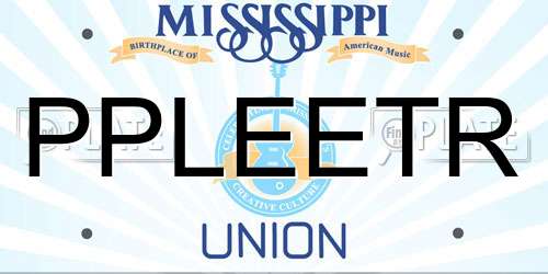 PPLEETR Mississippi License Plate