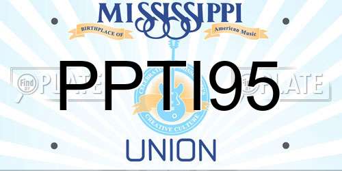 PPTI95 Mississippi License Plate