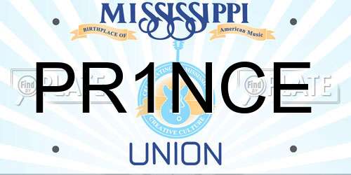PR1NCE Mississippi License Plate