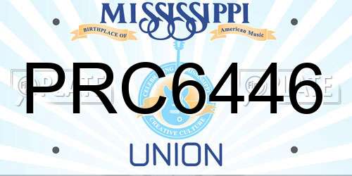 PRC6446 Mississippi License Plate
