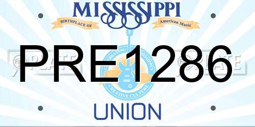 PRE1286 Mississippi License Plate