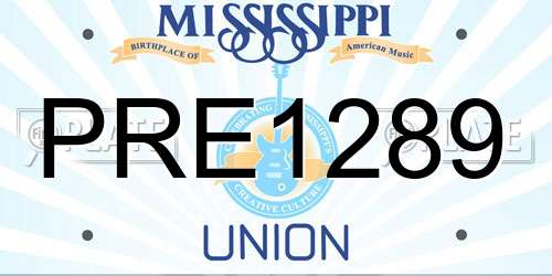 PRE1289 Mississippi License Plate