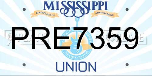 PRE7359 Mississippi License Plate