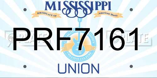 PRF7161 Mississippi License Plate