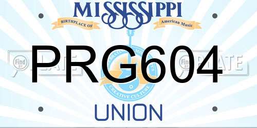 PRG604 Mississippi License Plate