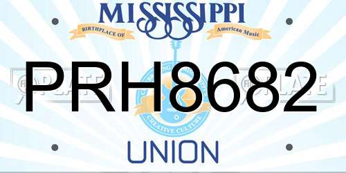 PRH8682 Mississippi License Plate