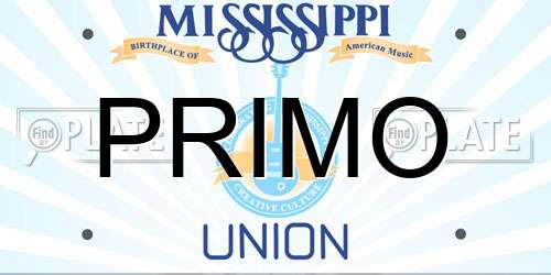 PRIMO Mississippi License Plate