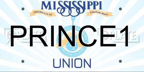 PRINCE1 Mississippi License Plate