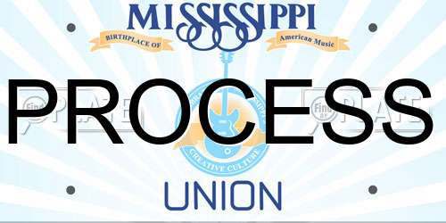 PROCESS Mississippi License Plate