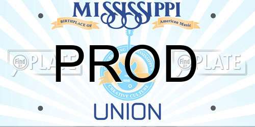 PROD Mississippi License Plate