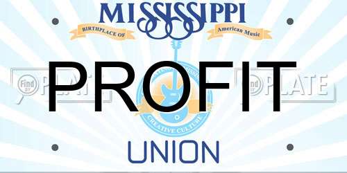 PROFIT Mississippi License Plate