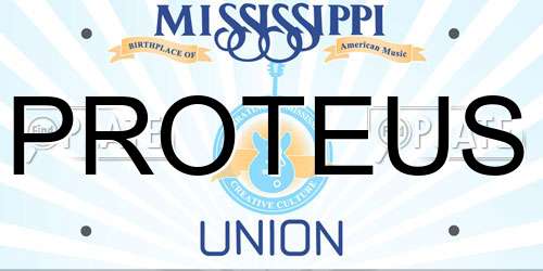 PROTEUS Mississippi License Plate