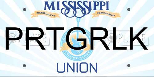 PRTGRLK Mississippi License Plate