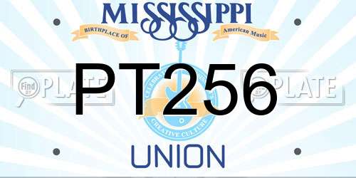 PT256 Mississippi License Plate