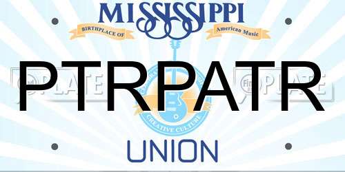 PTRPATR Mississippi License Plate
