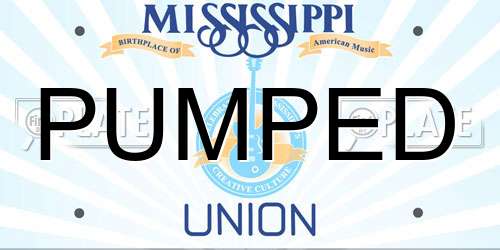PUMPED Mississippi License Plate