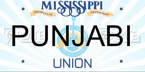 PUNJABI Mississippi License Plate