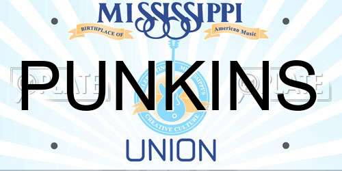 PUNKINS Mississippi License Plate