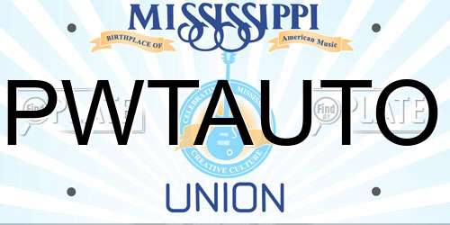 PWTAUTO Mississippi License Plate