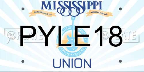 PYLE18 Mississippi License Plate