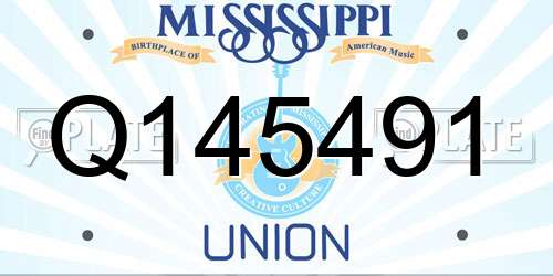 Q145491 Mississippi License Plate