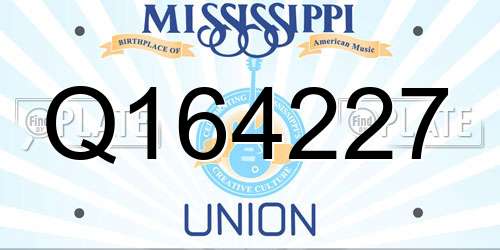 Q164227 Mississippi License Plate