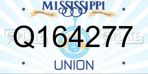 Q164277 Mississippi License Plate
