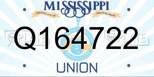 Q164722 Mississippi License Plate
