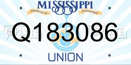 Q183086 Mississippi License Plate