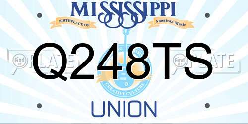 Q248TS Mississippi License Plate