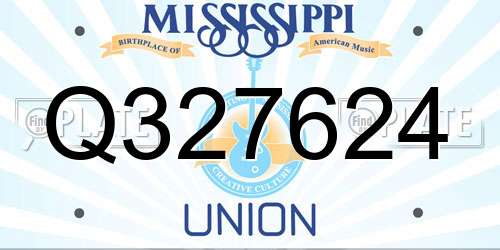 Q327624 Mississippi License Plate