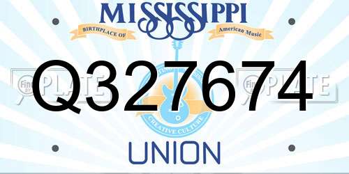 Q327674 Mississippi License Plate