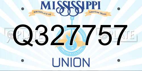 Q327757 Mississippi License Plate