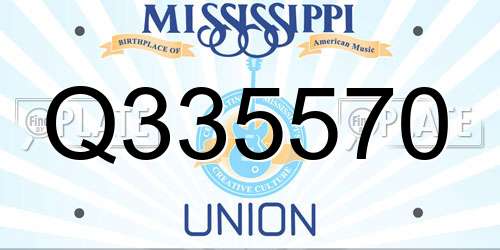 Q335570 Mississippi License Plate