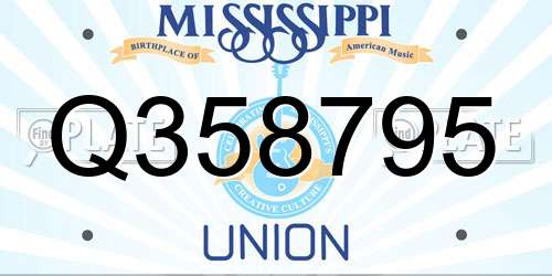 Q358795 Mississippi License Plate