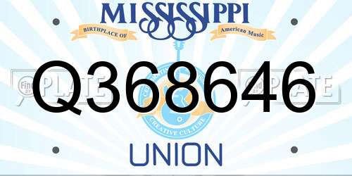 Q368646 Mississippi License Plate