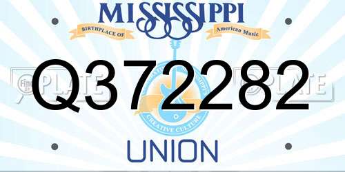 Q372282 Mississippi License Plate