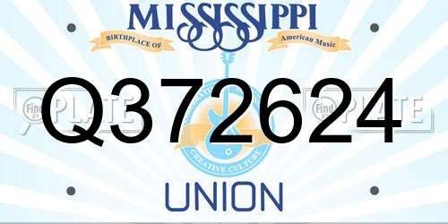 Q372624 Mississippi License Plate