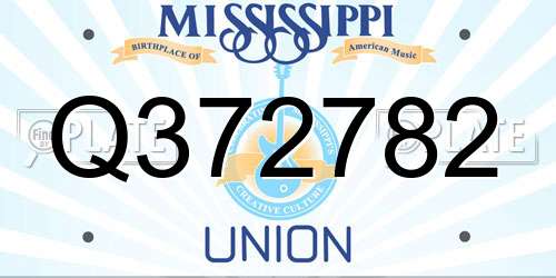 Q372782 Mississippi License Plate