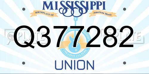 Q377282 Mississippi License Plate