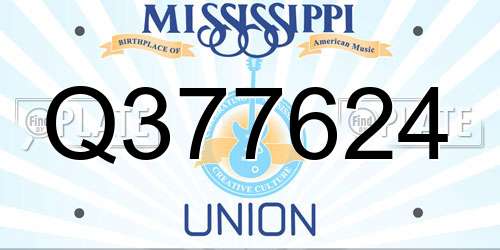 Q377624 Mississippi License Plate