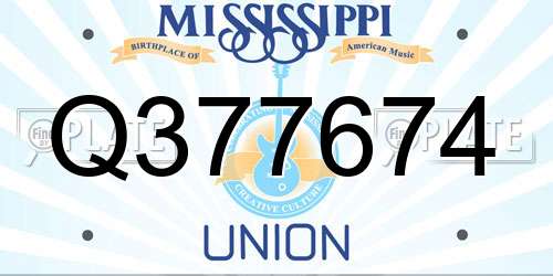 Q377674 Mississippi License Plate