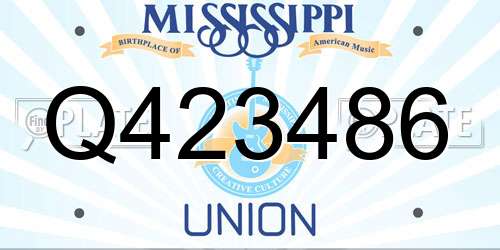 Q423486 Mississippi License Plate