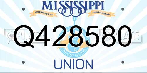 Q428580 Mississippi License Plate