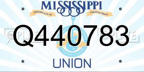 Q440783 Mississippi License Plate
